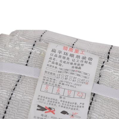 China Load Lifting Wire Sling Sling White Color Eye Sling Flat Sling with ea eb patient lift slings for sale