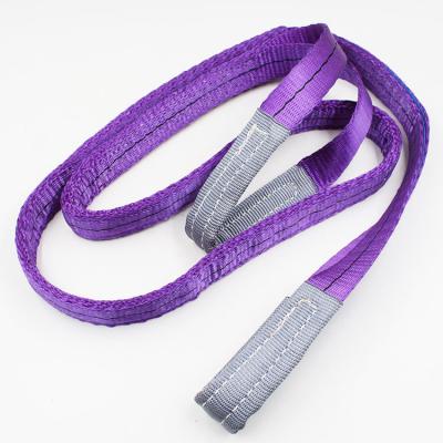 China 1t 2t 3t 4t 5t 6t 8t10t popular high strength webbing sling synthetic fiber lifting sling flat for sale