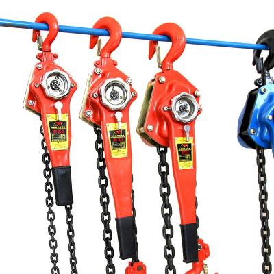 China High quality G80 alloy steel G80 chain hoist 0.5ton 0.75ton 1ton 3ton 5ton chain 500kg 750kg lever lifting crane from building material stores for sale