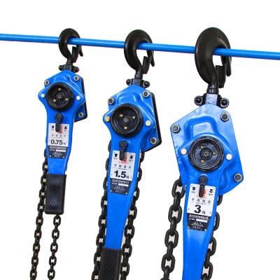 China Building Material Shops Lifting Chain Hoist 500kg 750kg Lever Chain Hoist 1t 1.5t 3t 5t Block With G80 Alloy Steel Lifting Chain for sale