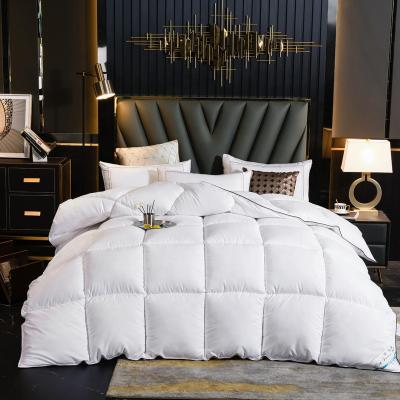 China Sustainable Hotel Comfort White Feather Filled Cheap Goose Duck Down Winter Down Comforters Comforters for sale