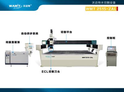 China Milderte Wasserstrahlglasschneiden-Maschine ISO 2500*1500mm Glasverarbeitungsmaschinerie zu verkaufen