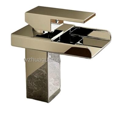 China New design luxury suqare faucets brass metered basin faucet for sale