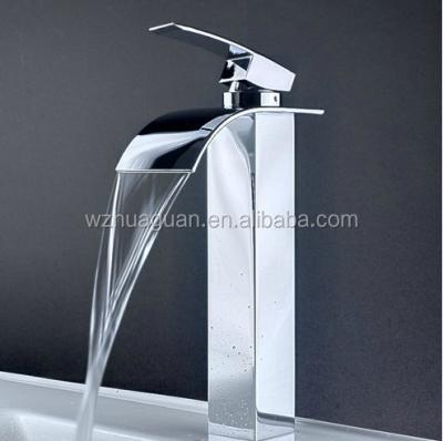 China Urban Faucets Factory Single Handle Metered Waterfall Basin Faucet for sale