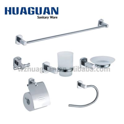 China China Zhejiang Modern Factory Chrome Zinc Alloy Polish Bathroom Hardware Set for sale