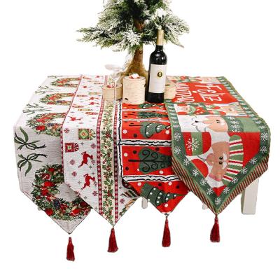 China Home Ornaments 2021 Christmas Santa Claus Elk Christmas Decoration For Christamas Home Decoration Merry Christmas Table Runner for sale