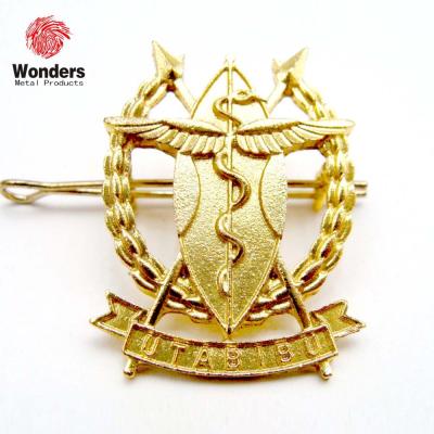 China Wholesale Europe Custom Die Metal Insignia Military Rank Military Badges for sale