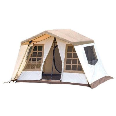 China Extended Type CMARMOL Family Cable Bow Tent Cotton Canvas Tents High Quality Outdoor Waterproof Luxury Tent for sale