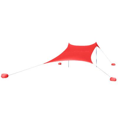 China Extended Type Portable Canopy Beach Tent Umbrella Camping Sun Shelter Ground Pegs Color Full Party Tent Beach Tent With Sand Anchor for sale