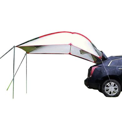 China Extended Type Outdoor Portable Car Rear Awning Waterproof Folding Camping Suv Car Rear Awning Sunshade Sun Shelter for sale