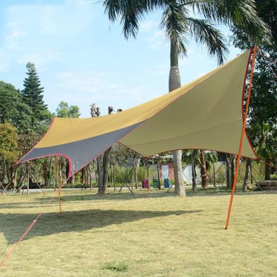 China Camouflage Game Canopy Tarp Camping Beach Sun Shade Reflective/Field Rain Hammock Tents Fly Custom Outdoor Nylon Tent Canopy for sale