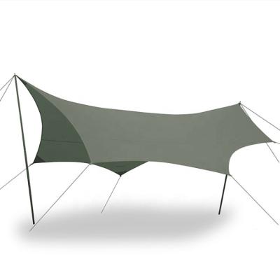 China Outdoor High Quality Camouflage/Field Game Cotton Fabric Hammock Rainfly Weather Shield Camping Hammock Rainfly Tarp Sun Shade Shelter for sale