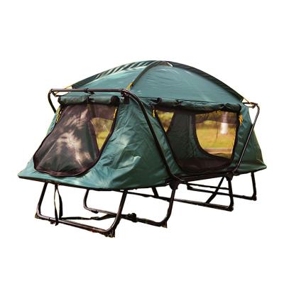 China Diagonal Tying Type Double Layer Folding Fishing Tent Cradle Waterproof 1/2 Person Raising Camping Tent Bed With Carry Bag for sale