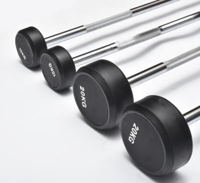 China China Wholesale Universal Gym Fitness Accessories Fixed Straight Barbell For Gym for sale