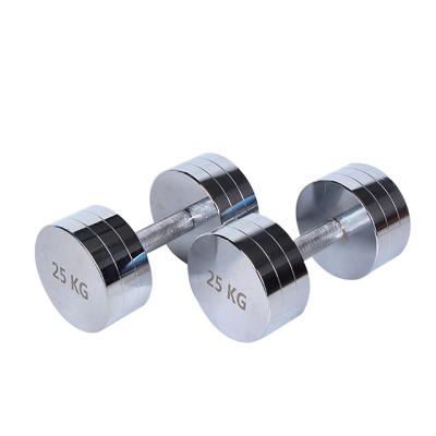 China High Quality Durable Electroplating Plated Dumbbell Fitness Equipment Dumbbell Gym Accessories for sale