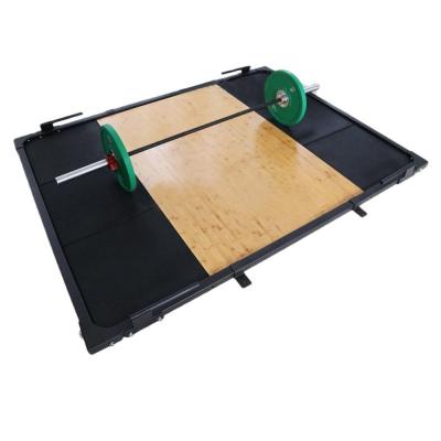 China Customizable commercial use heavy duty weight platform gym fitness weightlifting ifting platform for sale