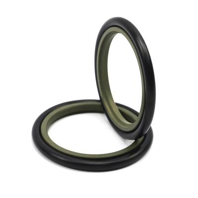 China PTFE+NBR BSJ Bronze Type Filled PTFE + NBR Hydraulic Rod Compact Seals for sale