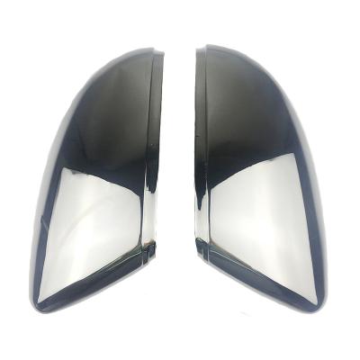 China 1 Pair Rearview Mirror Cover For 2010 VW Passat B7 cc ARETON Jetta Scirocco Beetle Tungsten Standard 2015 2018 Steel Black Material for sale