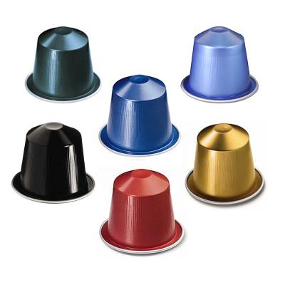 China 37MM Nespresso Empty Aluminum Foil Coffee Capsule With Lids D=37*29mm Nespresso Compatible for sale