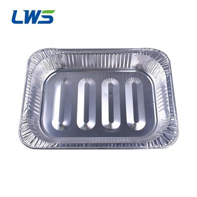 China Foodcooking Party Takeaway Food Grill Aluminum BBQ Tray Packing Containers in Henan for sale