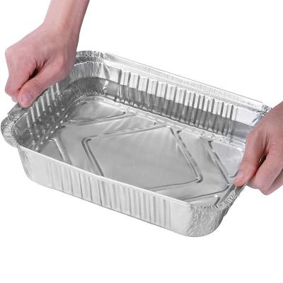 China 2022 Disposable Heavy Duty Aluminum Foil Food Containers Packaging/Tray Hotsale Aluminum Foil Molds With Lids for sale