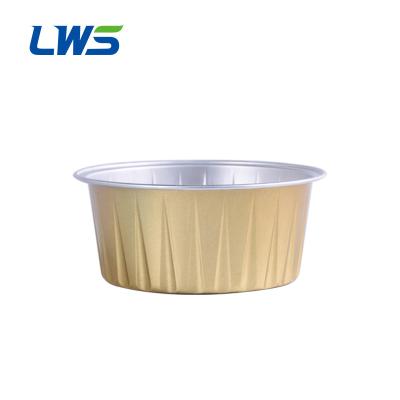 China LWS-RC72 60ml Widely Used Disposable Colored Aluminum Foil Cake Pudding/Muffin/Dessert/Truffle Baking Cup With Lids for sale