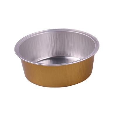 China High Quality Disposable Ovenproof 450ml Pan Round Colorful Aluminum Foil Cup Cooking Container for sale