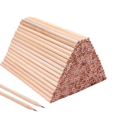 China Office & Raw Wooden School Pencil Standard Pencils School Office Supplier Kids Handwritings Natural HB Hexagonal Pencil for sale