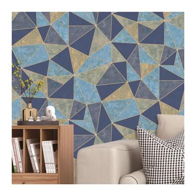 China 3d wallpaper modern geometric living room bedroom wallpaper modern wall decoration waterproof for walls for sale