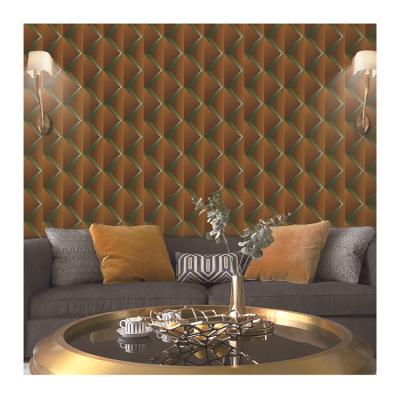 China Modern home decor new products geometry 3d design wallpaper for walls decoration for sale