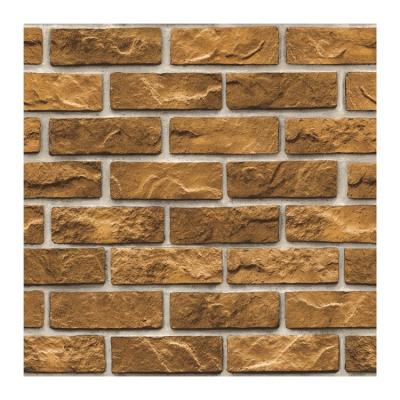 China Modern wholesale home decor pvc 3d brick effect stone wallpaper gold brick wall paper for sale