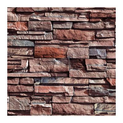 China Modern pvc embossed brick stone fashion design 3d wallpaper for restaurant decoration for sale