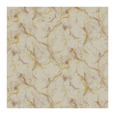 China Modern vinyl color 3d wallpaper marble design luxury gold wallpaper for sale