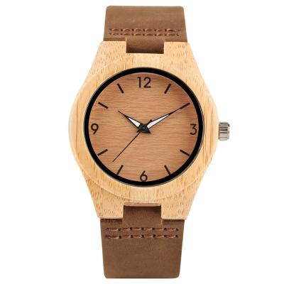 China Fashion Digital Luminous Cheap Custom Women Private Label Wooden Watch Dropshipping for sale