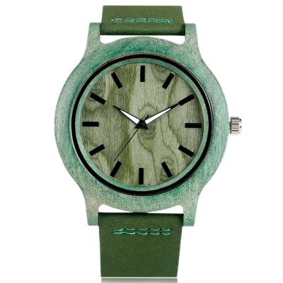 China Low MOQ Green Logo Handmade Bamboo Wooden Watch made to order from day/date 2019 for sale