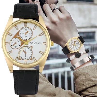 China Non-Specific Men's Quartz Wristwatch Hand - Woven Bracelets Bead Gift Watch Set Gift For Friend for sale