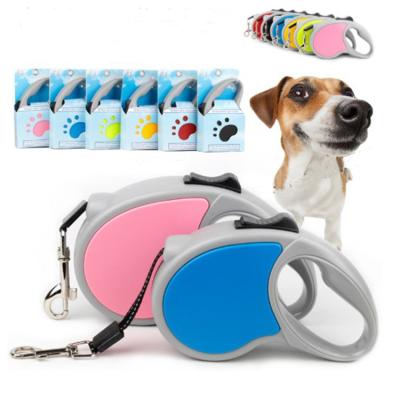 China Manufacturer Wholesale Custom Logo Pet Product Automatic Dog Leash Stocked Retractable Dog for sale