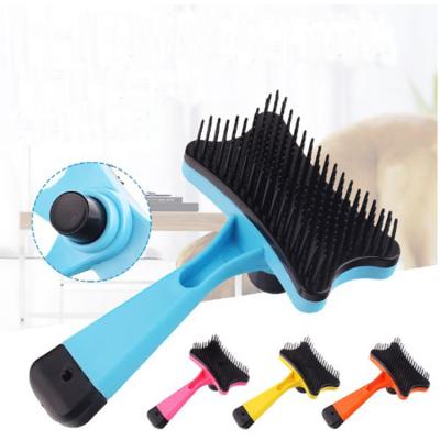 China Hot Selling Pet Stocked Grooming Throwing Brush Pet Self Cleaning Brush Hair Remover Brush for sale