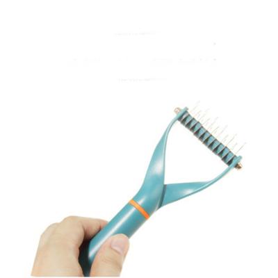 China Stocked Hot Sale Pet Products Stainless Steel Dog Comb Pet Grooming Pampers Comb Tool for sale