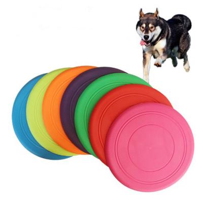 China Hot Sale Silicone Pet Frisbeed Dog Frisbeed Chew Stocked Interactive Pet Toys For Pet for sale