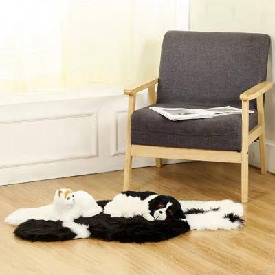 China Wholesale Viable Luxury Sofa Bed Cushion Cat Dog Plush Faux Fur Design Animal Pet Bed Mat for sale