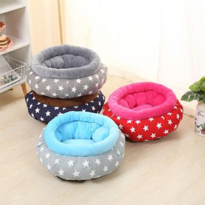 China Wholesale Removable Cover Dog Bed Oxford Cloth Bolster Pet Beds Waterproof Breathable Warm Dog Pet for sale