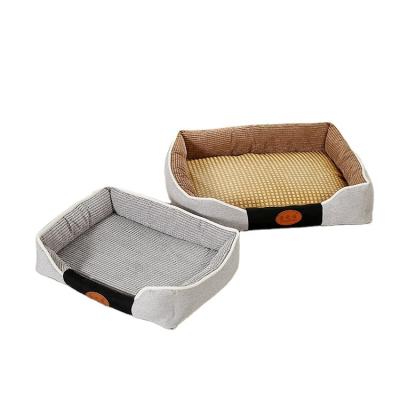 China Wholesale Removable Washable Cover Dog Bed Luxury Removable Woven Dog Bed Pet Sofa for sale