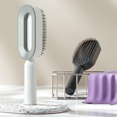 China Home 3D Design Massage Comb Creative Detangling Massage Comb Private Label Hair Brush for sale