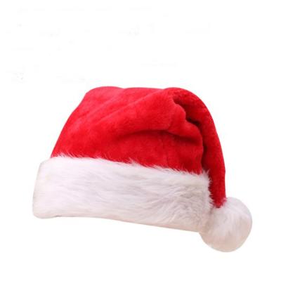 China High Quality Soft Adult Christmas Hat Costume Christmas Fluffy Warm Hats for sale