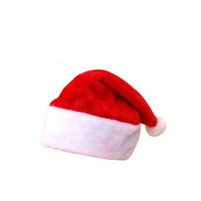 China Santa Claus Hat Mini Christmas Lollipop Soft Hat Bottles Covers Candy Hat Lollipop Candy Cover for sale