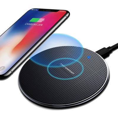 China Hot Mobile Phone K8 Amazone 10w Qi Wireless Charger Pad Led Lightweight Fast Charging Wireless Charger for sale