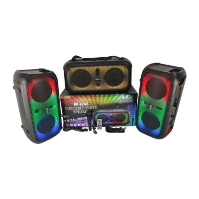 China Colorful LED light china factory karaoke speaker RX-6248C led speaker light bluetooth karaoke party speaker for sale