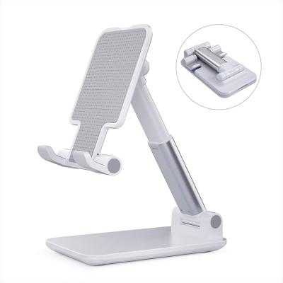 China Amazon Adjustable Stretching Mini Portable Adjustable Foldable Aluminum Tablet Holder Mount Tablet Mobile Phone Stand Holder for sale