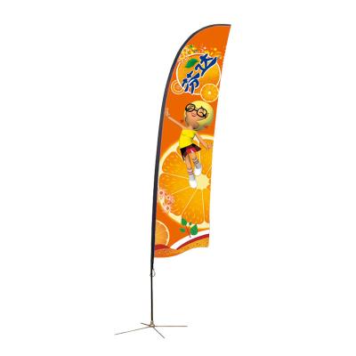 China FLYING Teardrop Banner Beach Flag Pole and Banners Advertising Feather Bow Bali Custom Beach Flags for sale